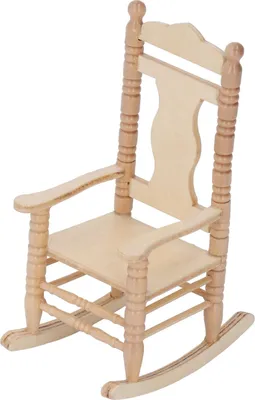 Immagine prodotto di 1:12 casa delle bambole sedia a dondolo retro miniatura in legno mobili modello decorazione accessori