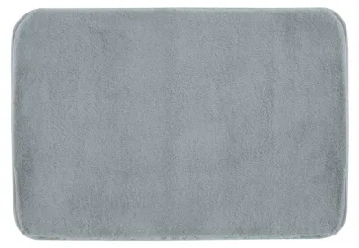 Produktbild von FUZZY Badematte, 60x100cm, 100% Polyester, Anti-Rutsch, Grau