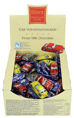 Produktbild von 120er SET Sportwagen, lose 12,5 g / Schokolade / Schoko Auto