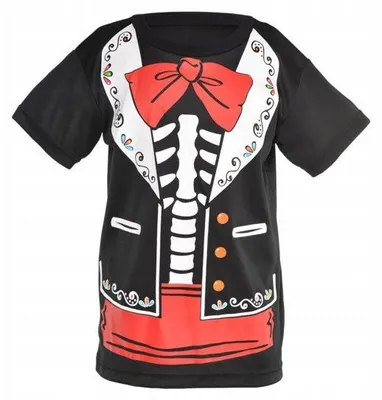 Produktbild von Amscan Kinder T-Shirt Los Muertos Halloween Skelett