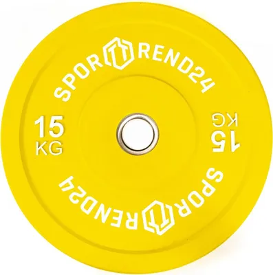 Produktbild von Sporttrend 24® Bumper Plate 5-25kg | Hantelscheibe Gewichtsscheibe Gewichtscheibe, (15kg)