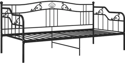Produktbild von "Winterschlussverkauf "Schlafsofa Bettgestell/Bettrahmen - CLORIS - Einzelbett - Kinderbett Schwarz Metall 90x200 cm - Einfache Montage -  - DEMöbel3857087