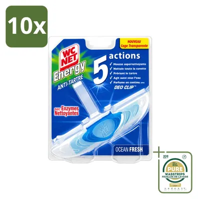 Produktbild von 10 x WC Net Toilethänger Ocean Fresh 38 g - Vorratspackung - 10 Stücke