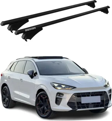 Produktbild von Menabo Dachträger Grundtäger für Cupra Terramar 2024-2025 75kg Alu Schwarz 2 tlg