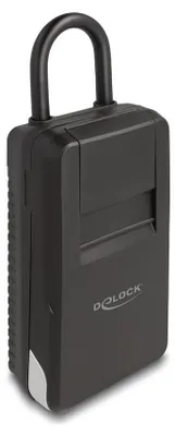 Produktbild von DeLOCK 20933, Aluminium, Kunststoff, Schwarz, Zahlenschloss, Schlüssel, 89 x 208 x 47 mm, 65 x 79 x 29 mm, 490 g