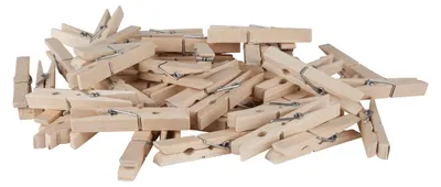 Produktbild von 50er Wäscheklammern aus Buchenholz EUROHOME®