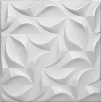 Obrázek produktu pro DECCART | 3D nástěnné panely River | Dekorativní nástěnné panely z polystyrenu | 50 x 50 cm | 48 kusů / 12 m² | Moderní dekorativní styl