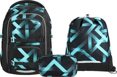 Produktbild von Coocazoo Porter Laser Lights Schulrucksack Set 3tlg.