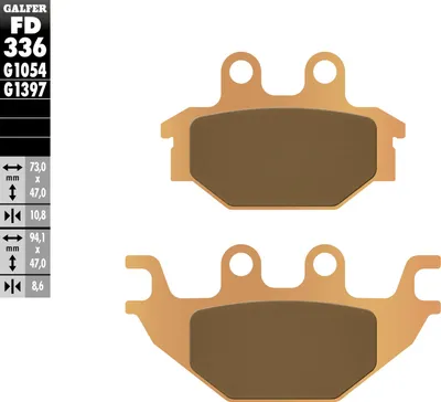 Produktbild von Bremsbeläge Kh377 Gesintert Metallic (Gold) Atv