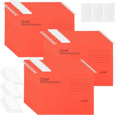 Produktbild von Hängemappen rot, 30 Stück, zum Archivieren, für Büro