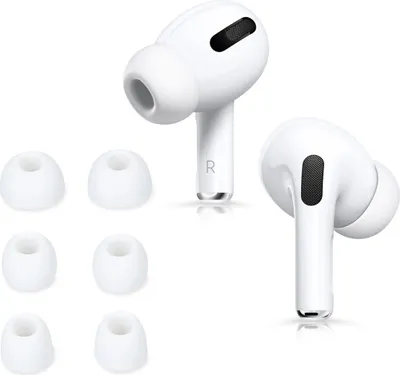 Produktbild von kwmobile 6x Polster kompatibel mit Apple Airpods Pro 2 / Pro 1 - 3 Größen - Silikon Ohrstöpsel In-Ear Kopfhörer