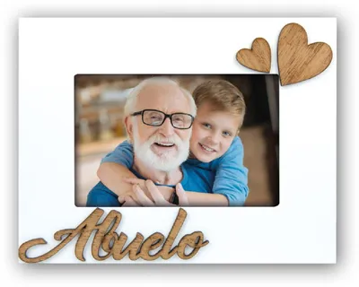 Image de Cadre photo ZEP Abuelo 10 x 15 cm blanc à poser