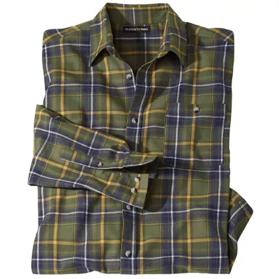 Image de Atlas For Men - Chemise pour homme AF339 (4XL) (vert/jaune/bleu)