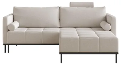 Produktbild von Selsey Skilia - Schlafsofa mit Schlaffunktion, 3-Sitzer, Chenille Hellbeige, 224 cm