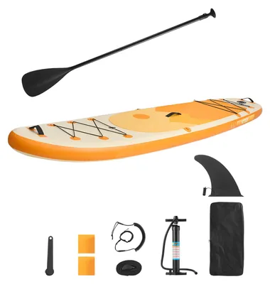 Immagine prodotto di SucceBuy Tavola da stand up paddle gonfiabile (304,8 x 83,8 x 15,2 cm) con sedile, set completo con pompa, pagaia, pinna, zaino, cordino per caviglie e cintura, adatta per adolescenti e adulti