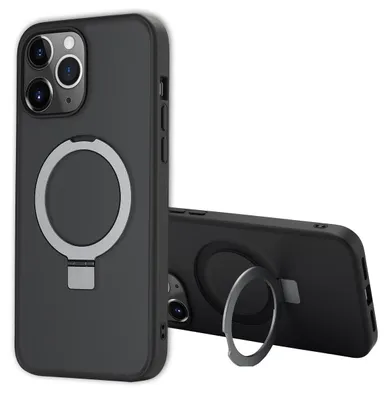 Imagen del producto de Funda con anillo y soporte con MagSafe para Apple iPhone 13 Pro Max - Negro