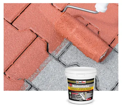 Produktbild von Isolbau Bodenfarbe Ziegelrot 1,5 kg Betonfarbe Bodenbeschichtung wasserfest