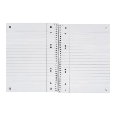 Produktbild von Oxford COLLEGEBLOCK, Einfarbig, Blau, A5+, 80 Blätter, Liniertes Papier, Hardcover