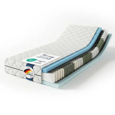 Produktbild von MSS e.K. MEDIC Spring - 2-in-1 Wendematratze - 180 x 200 cm | Härtegrad H3 & H4 | Taschenfederkernmatratze