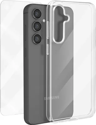 Produktbild von Mayaxess, Schutz-Set für Samsung Galaxy S23 FE Hülle und 9H Bildschirmfolie, Transparent