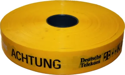 Produktbild von Trassenwarnband 'Acht. Dt. Tel. T-Kabel' / Rolle 50 mm x 250 m
