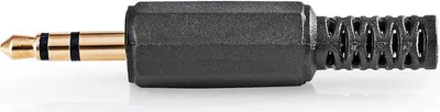 Immagine prodotto di Connettore audio Nedis - Diritto - Maschio - Placcato oro - A saldare - Diametro ingresso cavo: 4,0 mm - PVC - Oro / Nero - 25 pezzi - Busta