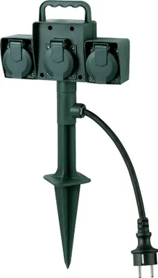 Obrázok produktu pre Bachmann 394.175 Outdoor 3AC-Ausgänge 2m Grün Verlängerungskabel (394.175)