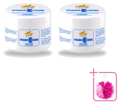 Zdjęcie produktu dla 2 x Krem do ciała Goldline, witamina E i aloes, dla skóry normalnej - 250 ml - zestaw ekonomiczny, 2 sztuki
