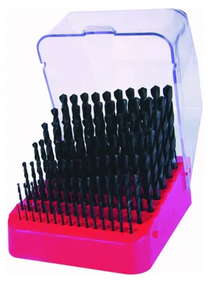 Immagine prodotto di Set di punte elicoidali RUKO DIN 338 tipo N HSS R in cassetta industriale Ø da 1,0 mm a 10,0 mm x 0,1 mm