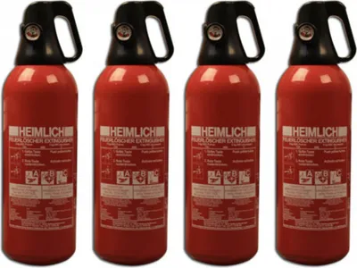 Produktbild von 4x 2kg ABC Pulver Feuerlöscher KFZ Alubehälter