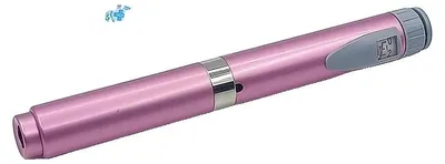Obrázek produktu pro Injekční pero na inzulín, opakovaně použitelné, kovové, ergonomický design, růžové
