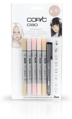 Produktbild von Copic Ciao 5+1 Set Skin Tones
