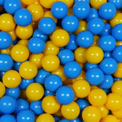 Produktbild von Bälle für Bällebad 7cm 500 Stück – gelb, hellblau