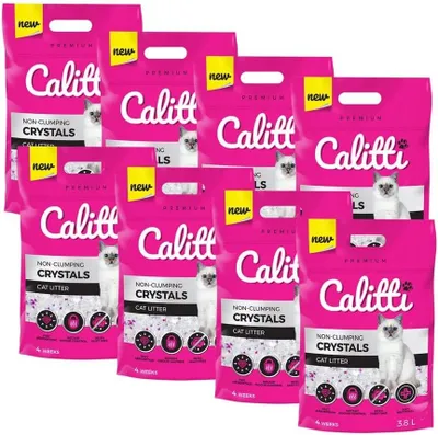 Zdjęcie produktu dla Silikonowy żwirek dla kotów Calitti Crystals 3,8L x 8