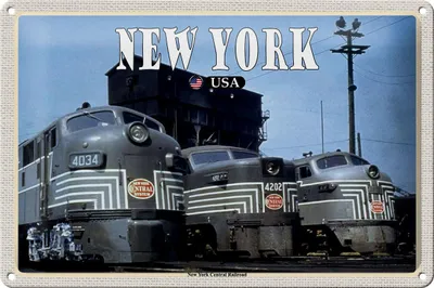 Produktbild von Blechschild Reise 30x20cm New York New York Central Railroad Züge