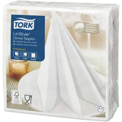 Produktbild von Tork 478711, Weiß, Einfarbig, 390 mm, 390 mm, 19,5 cm, 19,5 cm