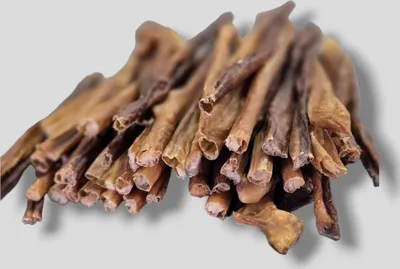 Produktbild von 250 g Getrocknete Schweinedärme Kauartikel Hundesnack Hundefutter Kausnack getrocknet 15cm, Welpen Sticks Rinderdarm getrocknet Hundeleckerli