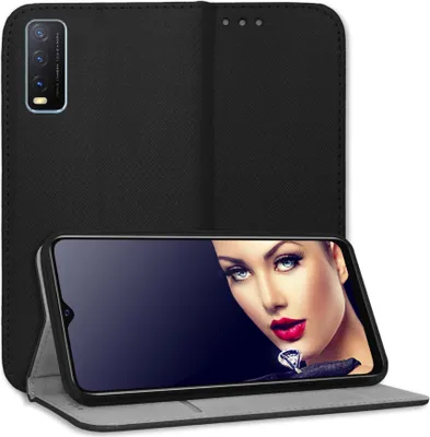Produktbild von Bookstyle Schutzhülle Klapphülle Schutztasche Etui Cover für vivo V20 SE (V2022), vivo Y70 (6.44'') - Schwarz