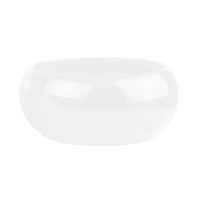 Obrázok produktu pre Keramický kvetináč Round MISA Priemer 23,5 cm Výška 10 cm biely lesklý