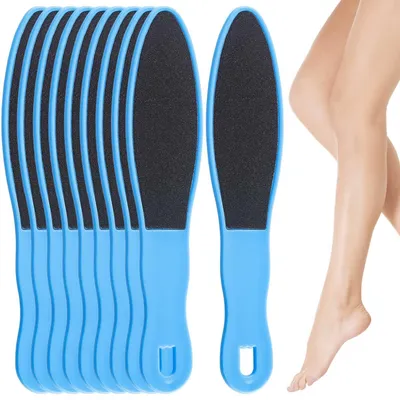 Produktbild von Fußfeilen Set 10 Stück Blau Doppelseitig 16 x 3,5 cm