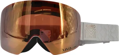 Produktbild von Giro Snow Goggle CONTOUR White Limitless Ski- und Snowboardbrille Vivid Rose Gold S2 Scheibe + Ersatzscheibe Vivid Infrared S1 Wintersport OTG Damen Gr. Einheitsgröße
