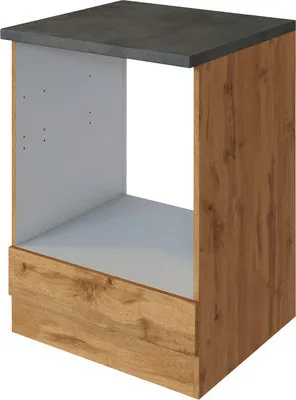 Produktbild von Held Möbel Herdumbauschrank Sorrento BxTxH 60 x 60 x 86 cm eiche hell matt zerlegt 480.6281