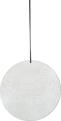 Produktbild von Glaspoesie hängend "Liebes Glück"