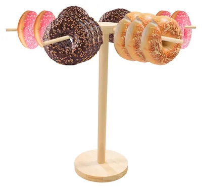 Produktbild von Holz Donutständer mit 6 Ästen für Feiern