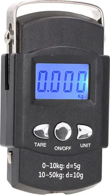 Image de Balance électronique à hameçon LCD Digital Pêche suspendue 50kg avec 1 mètre de mètre ruban caché