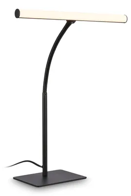 Image de BRILONER - Lampe de bureau LED, pivotante, avec interrupteur à câble, noire, 47,5 cm
