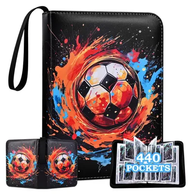 Produktbild von Fußball-Sammleralbum mit 55 doppelseitigen Karten