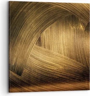 Produktbild von Bild auf Leinwand - Leinwandbild - Einteilig - Abstraktion Gold Textur - 70x70cm - Wand Bild - Wanddeko - Wandbilder - Leinwanddruck - Bilder - Wanddekoration - Leinwand bilder - AC70x70-4477