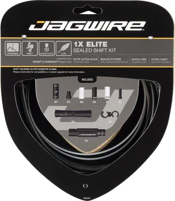 Produktbild von Jagwire Schaltzugset Road & Mountain Elite Sealed 1x Standardlänge Stealth Bl...