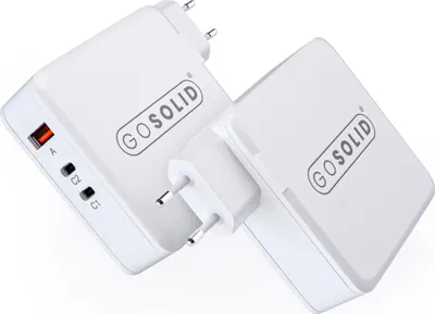 Obrázok produktu pre GO SOLID! - 3-portový USB adaptér 100 W (USB A + USB C + USB C)